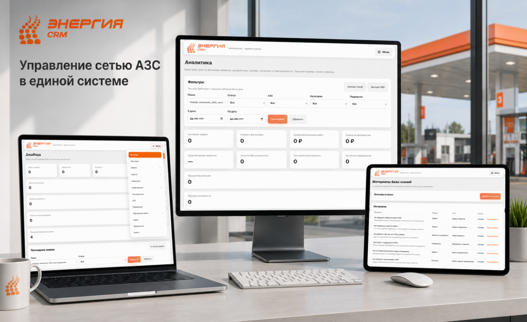 CRM для сети АЗС «Энергия»